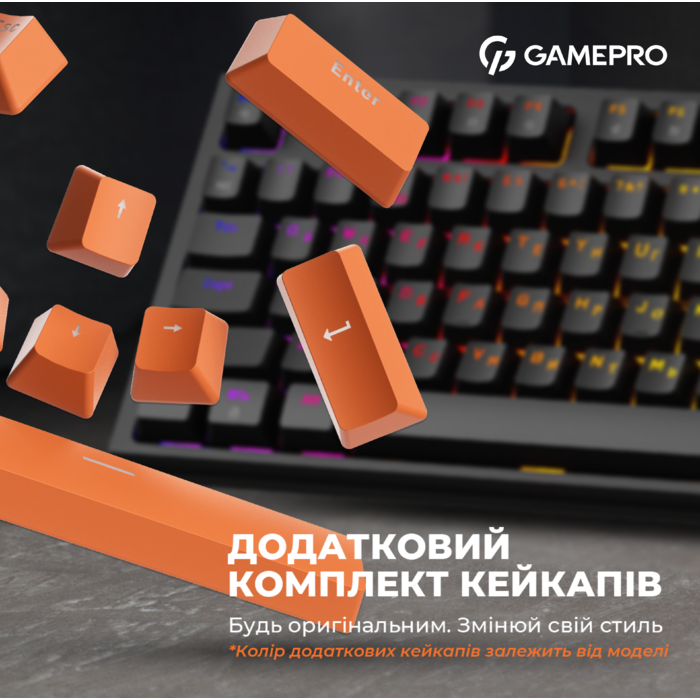 Дротова механічна клавіатура GamePro MK180B (Red) з Hot-Swap RGB Black