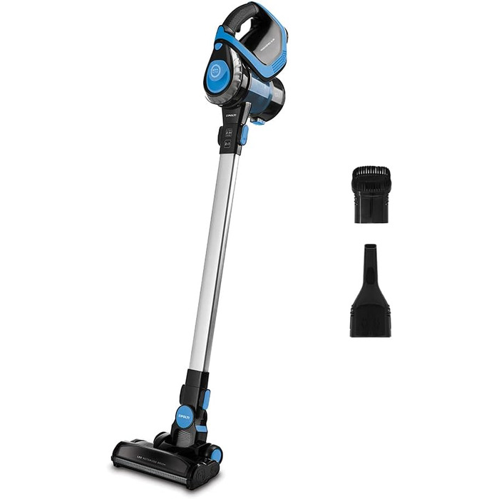 POLTI Forzaspira SR100: 2-в-1 пилосос-щітка, акумуляторний, HEPA-фільтр, блакитно-чорний