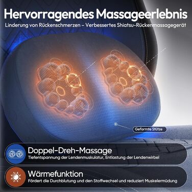 Ігровий крісло Dowinx з масажем, ергономічний дизайн, підставка для ніг, тканинний чохол, поперекова подушка, підголовник, 200 кг, блакитний