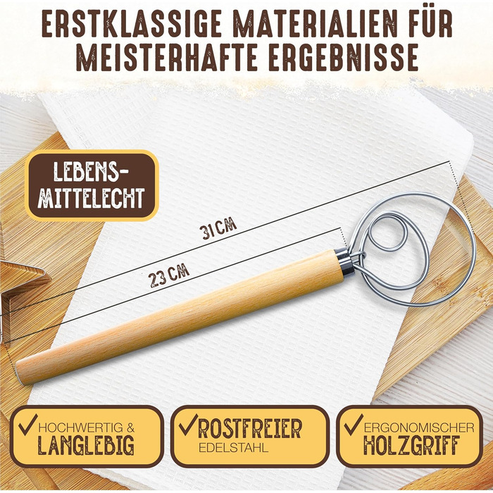 Форма для випікання хліба з чавуну Gusseisen 26 см з кришкою, для випікання та тушкування, сумісна з духовкою, Dutch Oven