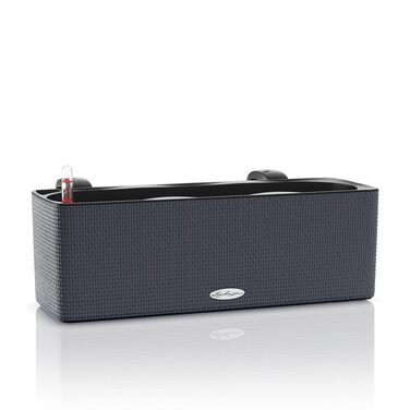 Горщик LECHUZA CUBE Color Triple (Сірий Шлахтер) 13680 (40x14x13,5 см)