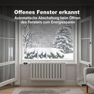 Smart термостат на радіатор 2 шт, Zigbee, бездротовий, з керуванням Tuya (Alexa, Google Assistant), енергозбереження