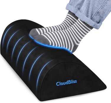 Підставка для ніг CloudBliss чорного кольору, велика