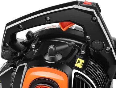 ФУКСТЕК Профі Бензиновий Листозбір/Подрібнювач FX-LBS126P – Листодув та подрібнювач з насадкою для видування, всмоктуючим шлангом та мішком для збору листя 60л – Анти-вібраційна функція – Швидкість повітря 62,7 м/с