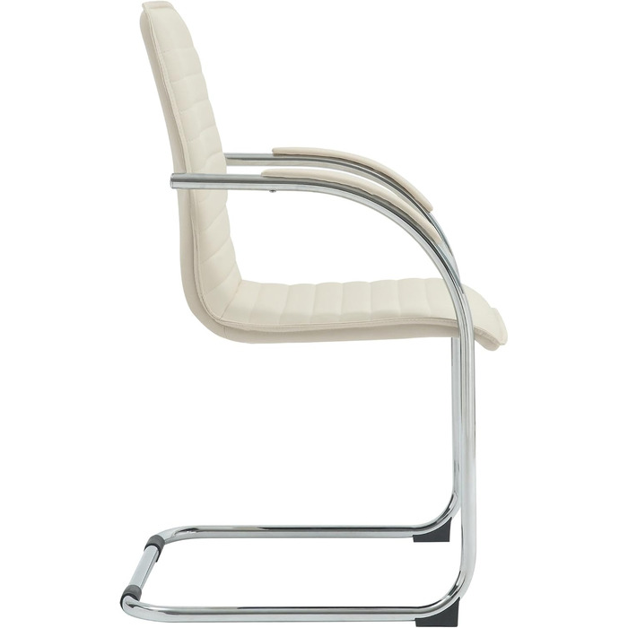 Набір з 2-х відкидних крісел Tira з штучної шкіри, з м'яким сидінням, колір кремовий