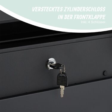 Скрінька для листів Relaxdays з відсіком для газет