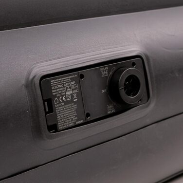 Надувний матрац-ліжко AVENLI для 2 осіб, 203x157x47 см з вбудованим насосом, флаокована поверхня, для кемпінгу та дому