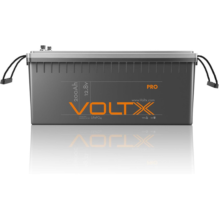 Літієва батарея VoltX LiFePO4 200Ah 12V 2 упаковки, 200A BMS, 4000 циклів зарядки, заміна свинцево-кислотного продукту