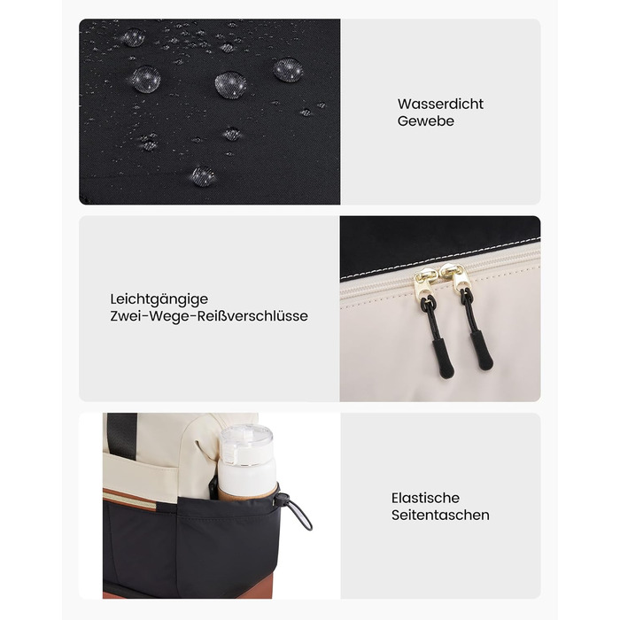 Сумка-трансформер LOVEVOOK для подорожей: легка, водонепроникна, 30L, з відділенням для взуття. Ідеальна для авіаперельотів, спортзалу та пологового будинку. (Бежевий+світло-зелений+оливковий)