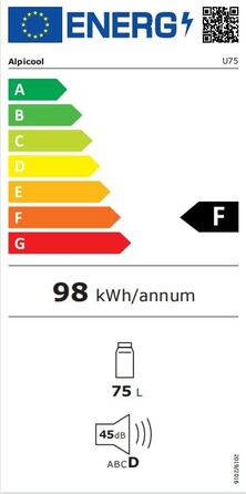 Холодильник автомобільний компресорний AAOBOSI 74L з Wi-Fi, -20°C, 12/24/240V, для авто, кемпінгу, човна, RV, чорний