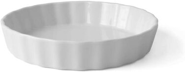 Кругла порцелянова форма для пирога з заварним кремом Holst, порцелянова Біла (18 см) форма для пирога з заварним кремом Holst/Тортелет і Тарталетка кругла, порцелянова, Біла (18 см)
