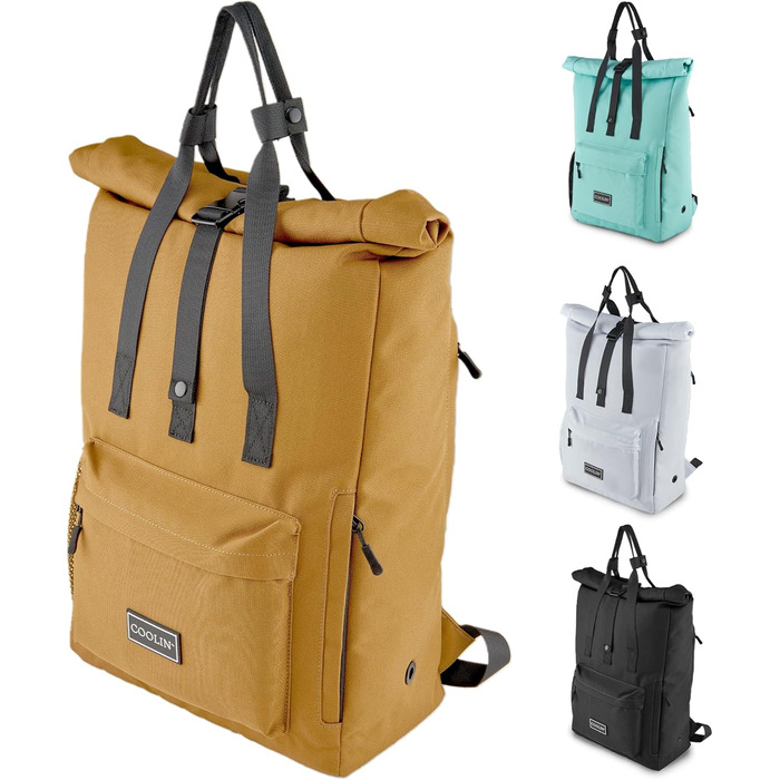 Терморюкзак Coolin' Kühlrucksack 30L: 30 літрів, з відділенням для охолодження, для пікніків та відпочинку на природі (білий/коричневий)