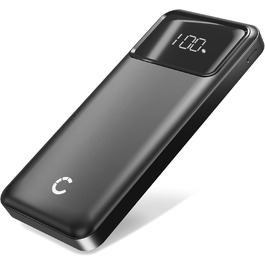 Швидкий зарядний пристрій 22,5 Вт USB C PD зі світлодіодним дисплеєм, сумісний з iPhone, Galaxy, 10000mAh -