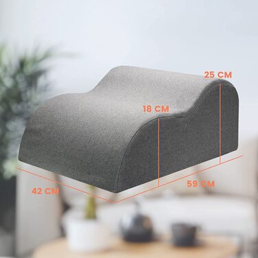 Подушка для ніг Ergonomisches Venenkissen – ортопедична подушка для ніг для дорослих, підтримка ніг, Oeko-Tex, розмір M (20см)