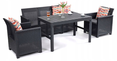 Комплект садових меблів Keter з пластику, сірий, 4 предмети