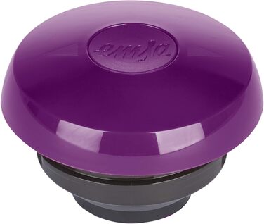 Термос Emsa Samba 1,5 л з Quick Press, 12 год гаряче, 24 год холодне, прозорий баклажанний