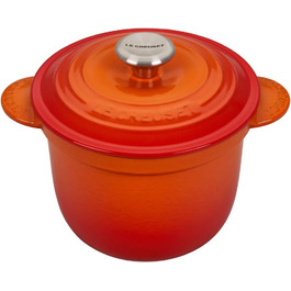 Le Creuset Cocotte Every: чавунний ковшок з кришкою-сковородою, 18 см, 2 л, кольору 'Ofenrot'