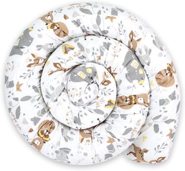 Подушка для сну-валик Totsy Baby (300 см), бавовняна подушка для підтримки тіла та шиї, Oeko-Tex, принт Олень