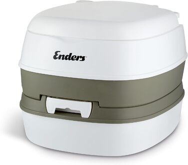 Enders Mobil WC: хімічний туалет з інтегрованим тримачем для туалетного паперу, баками для зливу та стоків, кнопкою вентиляції, комфортною висотою сидіння 44 см #4999 (для кемпінгу)