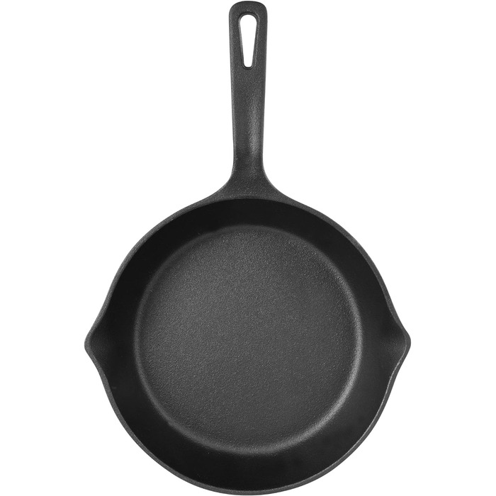 Барбекю від MasterPRO-чавунна сковорода, вже обсмажена-сковорода 20,3 см - для внутрішнього і зовнішнього використання-гриль, плита