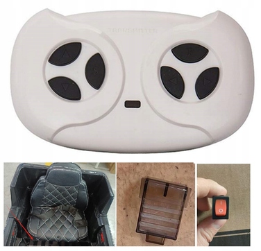 Дитячий електромобіль Mercedes GTR-S: м'які колеса EVA, шкіряне сидіння, пульт ДК, червоний