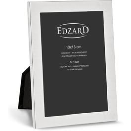 Рамка для фото EDZARD Prato 13x18 см, посріблена, стійка до потемніння, оксамитова спинка, в комплекті 2 вішалки, макс. 50 символів