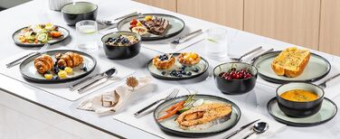 Набір посуду GBHOME 12 шт. з реактивною глазур'ю (12 шт.)