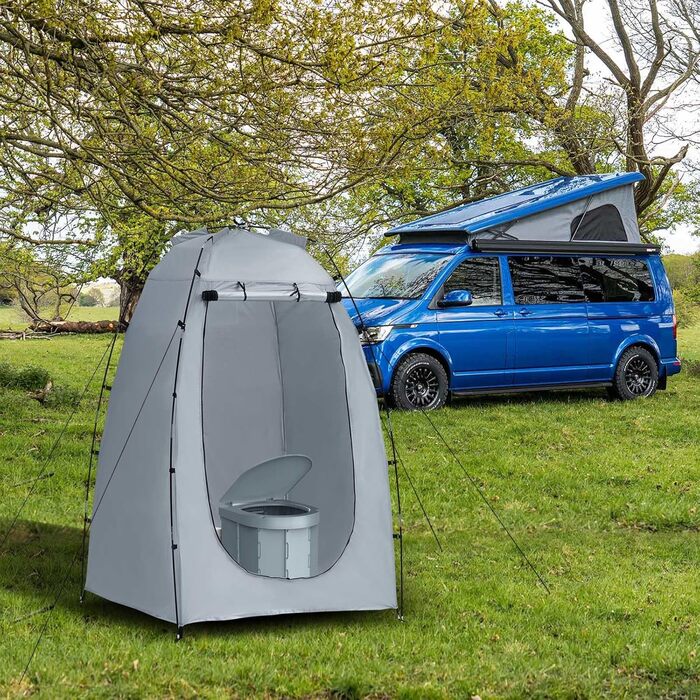 CLIPOP Намет Pop-Up, водонепроникний, легкий, одношаровий, для весняного кемпінгу, простий у встановленні – для пляжу, походів, фестивалів, відпочинку на природі (Сірий)