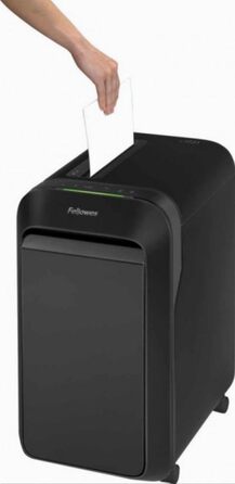 Fellowes Powershred LX221 - Шредер для документів Fellowes, Micro-Cut (P5), 20 аркушів, 30л кошик, Safesense