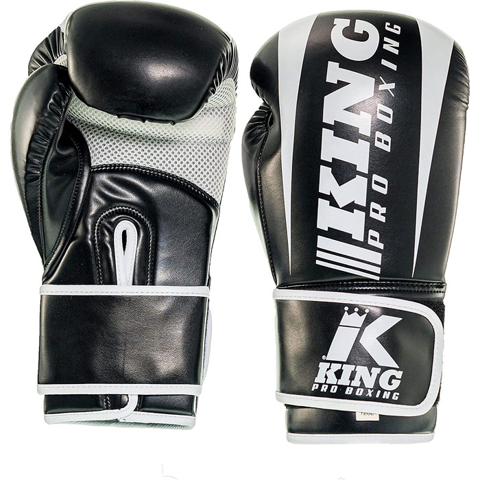 Боксерські рукавички King PRO Boxing, Revo 1, чорні, 16 унцій