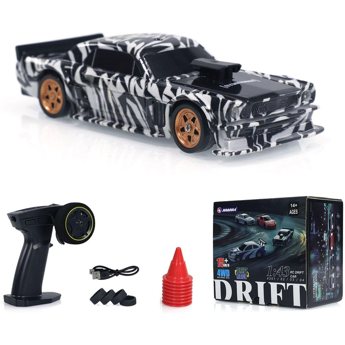 Радіокерований автомобіль Toucan RC Hobby RTR 4x4, 1/43, повнорозмірне керування, висока швидкість - в наявності в Україні