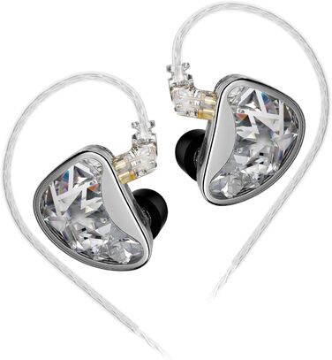 Навушники Yinyoo KZ AS16 IEMS 8, HiFi у вусі, 8 BA на сторону, кабель 0,75 мм, без мікрофона