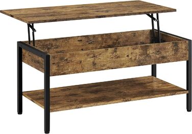 Журнальний столик Yaheetech з регульованою висотою, для вітальні, з металевим каркасом