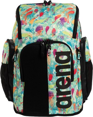 Рюкзак Arena Team 45 великий спортивний рюкзак, рюкзак для подорожей, спорту, плавання та відпочинку, пляжний рюкзак з відділенням для мокрого одягу та посиленим дном, 45 літрів (русалка-бірюза)