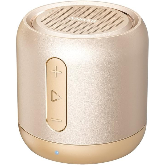 Портативна Bluetooth колонка Anker Soundcore Mini з FM радіо, 15 годин роботи та потужним басом (золота)