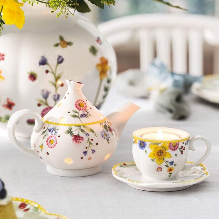 Ваза Villeroy & Boch Spring Awakening – велика, біло-кольорова, для декору на Великдень, преміум-порицелан, стиль Landhaus & Rustikal