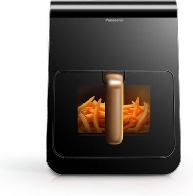 Фритюрниця повітряна Panasonic NF-CC500SXE 6 л, сіра, з вікном, 80-200°C, 11 програм, LCD-дисплей, ETM Award 2024