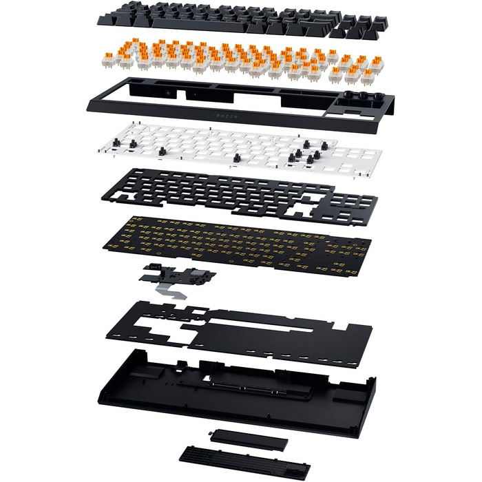 Механічна ігрова клавіатура Razer BlackWidow V4 TKL HyperSpeed з Green Switch (RGB Chroma, 6 макро-клавіші, QWERTZ DE-Layout)