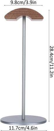 Підставка для навушників Cikonielf з натурального горіхового дерева та алюмінію