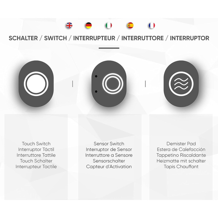 Дзеркало для ванної кімнати з підсвічуванням FORAM 120x70 см - без рами, на замовлення, сучасний дизайн