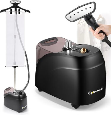 Вертикальний парогенератор CGOLDENWALL 2000W з ємністю 3.2L, швидкий нагрів за 45с, 2 режими прасування для всіх тканин, з аксесуарами та регулюванням висоти