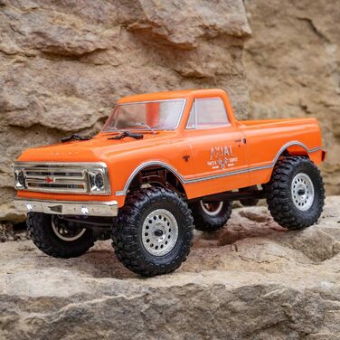 Радіокерований Rock Crawler Chevrolet C10 1967 4x4 SCX24 1/24 RTR (з акумулятором та зарядним пристроєм), Помаранчевий