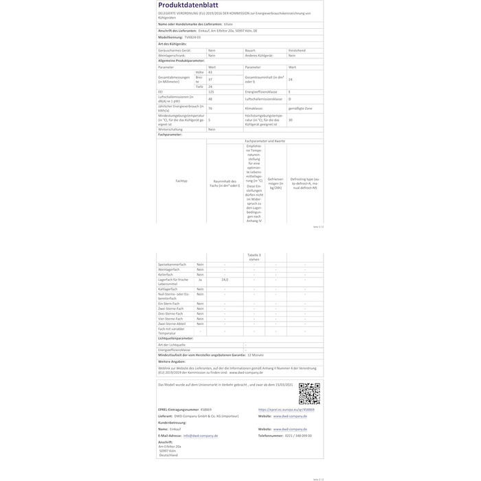 Автомобільний холодильник Tillvex 24л електричний 230/12V червоний - охолодження та підігрів, ECO-режим, для авто, кемпінгу