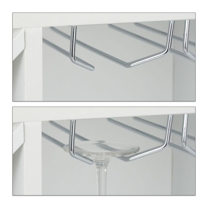 Великий винний стеллаж Relaxdays з тримачами для келихів