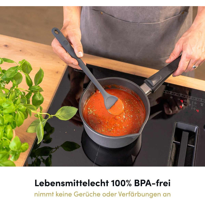 Набір кухонних аксесуарів Hoffmann Küchenhelfer-Set, 16 предметів, антрацит, силікон, нержавіюча сталь, для кухні