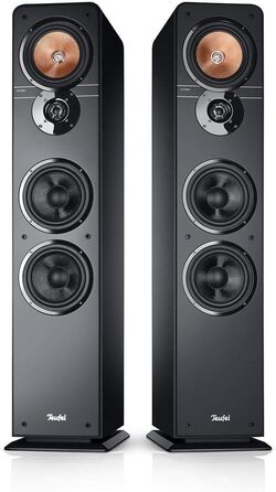 Стереодинамік Teufel Ultima 40 - підлоговий динамік HiFi, 3-смуговий, фазоінвертор, чорний