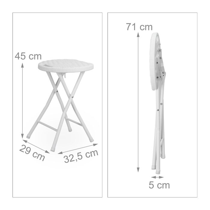 Складний стілець Relaxdays БАСТІАН