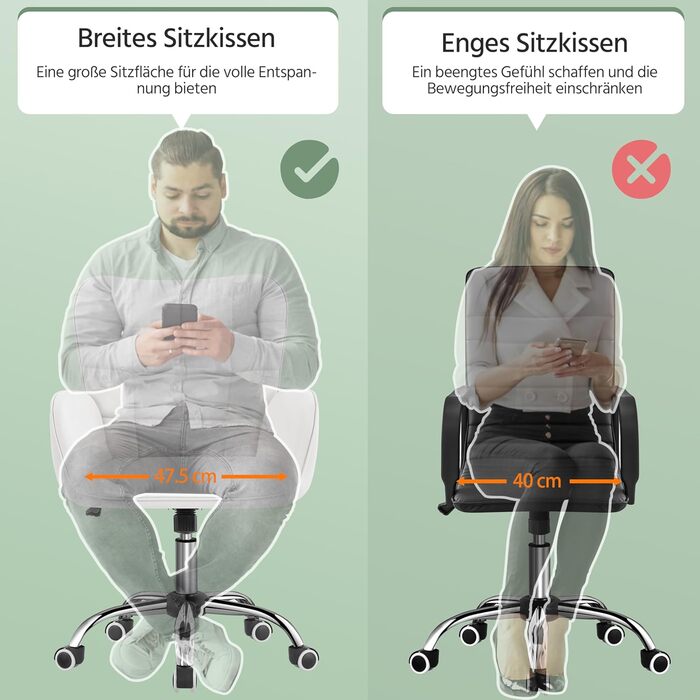 Офісне крісло Yaheetech: ергономічне, регульоване, з підлокітниками та роликами (до 136 кг), біле