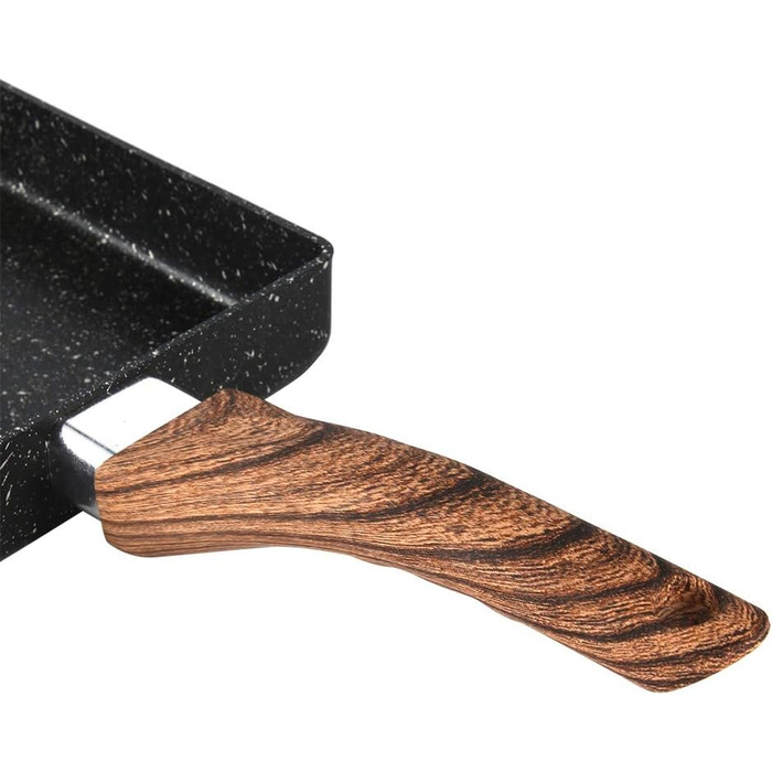 Антипригарна дерев'яна ручка 15,5 x 18,5 x 35 см Сковорода для тамагояки Сковорода для млинців для млинців