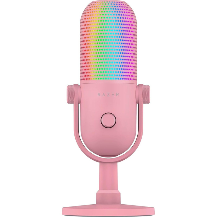 Мікрофон Razer Seiren V3 Mini - Рожевий (USB, компактний, з LED-індикатором, для стрімінгу)